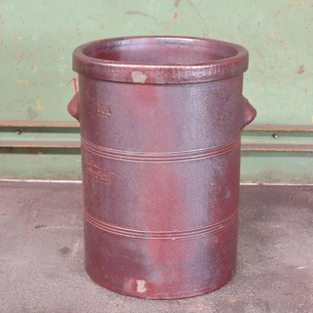 Antique Industrial Red Earthenware Pot, 1900s For Sale - Image 9 of 9