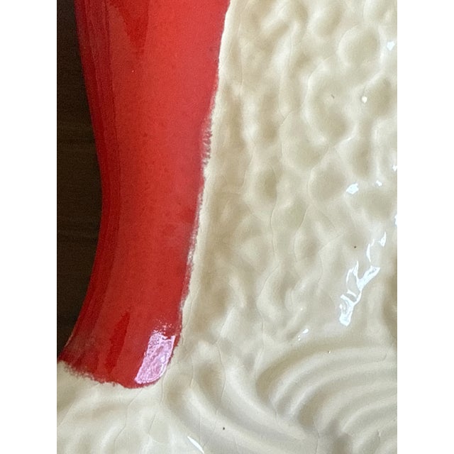 Ceramic Mid-Century Handmade Santa Platter For Sale - Image 7 of 10