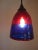 Small Murano Glass Hanging Lamp in Blue Red, 1990s For Sale - Image 7 of 8