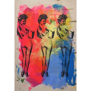 Betty Grable Painting by Dane Shue For Sale