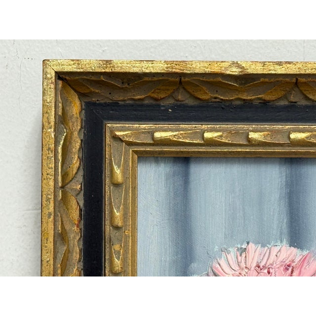 Late 20th Century Floral Oil on Canvas by Unknown Artist, Vintage For Sale - Image 4 of 12