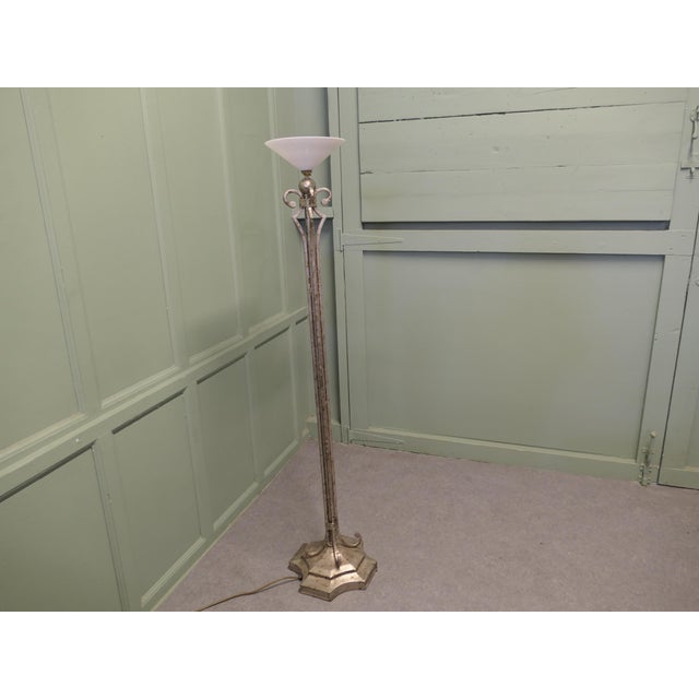 Vintage Art Deco Floor Lamp, 1920 For Sale - Image 6 of 8