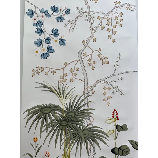 If you love the look of De Gournay wallpaper but not the price, this is for you. Verdant Garden Chinoiserie Hand-Painted...