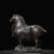 This is an elegant vintage Chinese bronze figure of a horse, crafted in the classic Tang dynasty style. The horse stands...