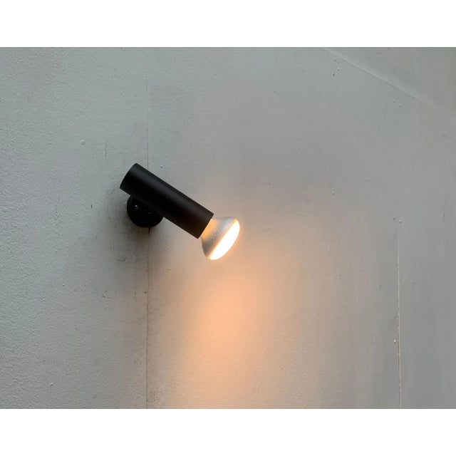 Metal Mid-Century German Minimalist Wall Lamp, Set of 3 For Sale - Image 7 of 18