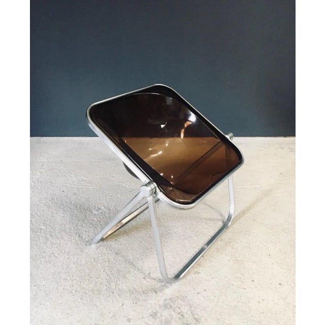 Metal Mid-Century Modern Plona Chair by Giancarlo Piretti for Castelli, Italy, 1970s For Sale - Image 7 of 18