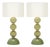 Venetian Glass, Classic Globe Lamps, Soft Green, Murano - a Pair For Sale