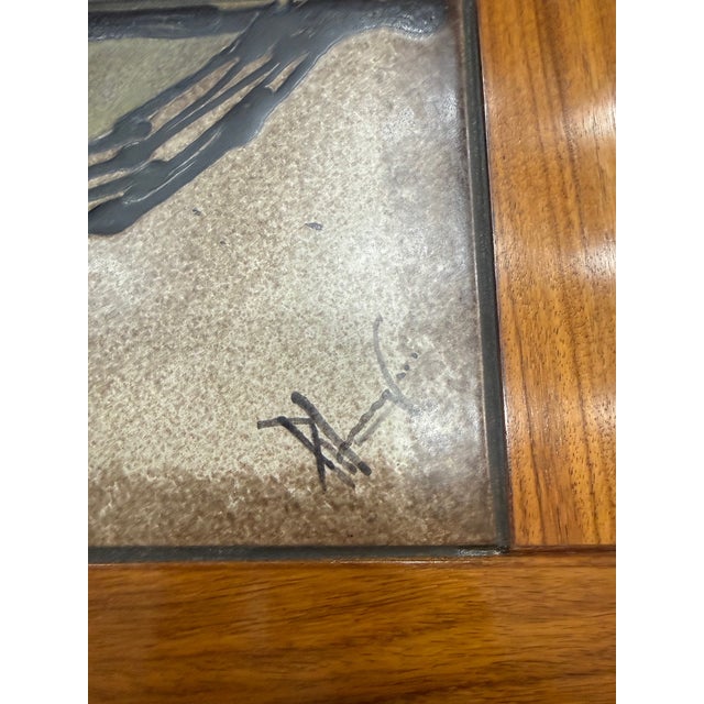 Wood Poul H. Poulsen Gangsø Møbler Danish Tile-Top Dining Table in Teak, Signed For Sale - Image 7 of 7