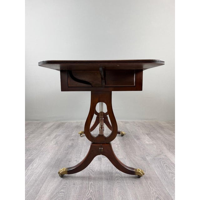 Brown 19th Century Empire Games Table in Mahogany, 1890s For Sale - Image 8 of 13