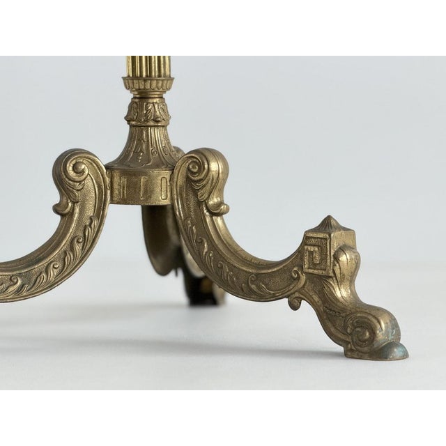 Vintage Brass Hall Stand with Rotating Crown and Lower Hook Ring, 1960s For Sale - Image 16 of 18