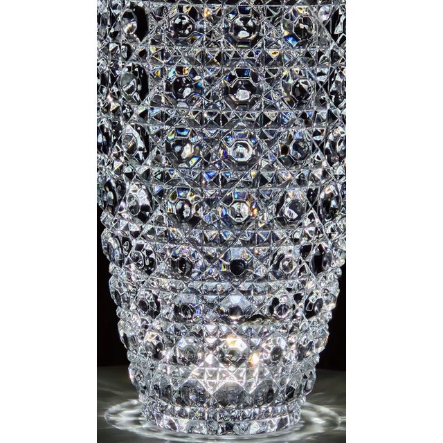 One of kind find. Nothing like it. Heavy. Fine Crystal. Beautiful for Decor or for arrangements. IMPRESSIVE!!!