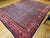 Vintage Persian Mahal Sultanabad Rug, Hand-Knotted Wool, Geometric Pattern, Navy & Red, 10x13 For Sale - Image 9 of 10