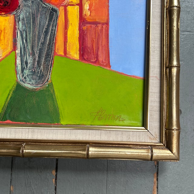 Pop Art Contemporary Alexandra Brown Pop Art Floral Still Life Painting For Sale - Image 3 of 4