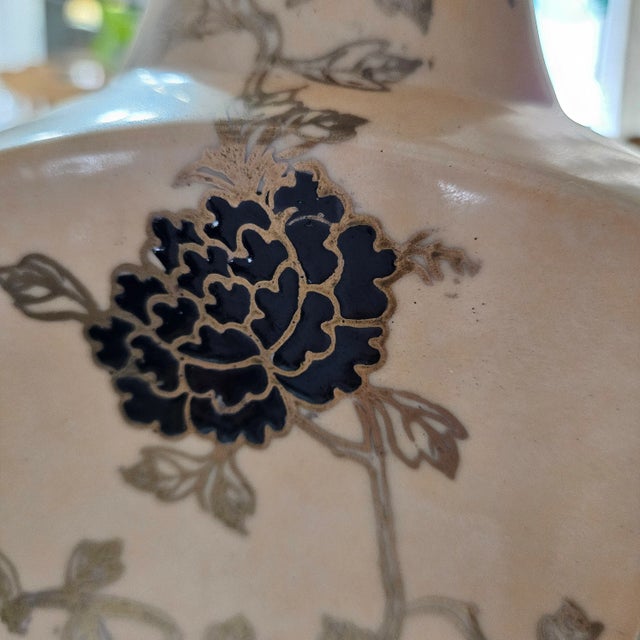 1960s Japanese Porcelain Vase, Decorated in Hong Kong Circa 1960, Mid-Century Style For Sale - Image 5 of 8