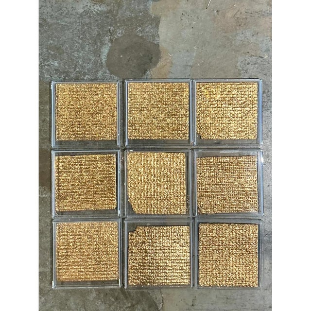 Vintage Signed Judi Harvest “Edible Icons” Gold Plated Matzoh - Set of 9 For Sale - Image 9 of 12