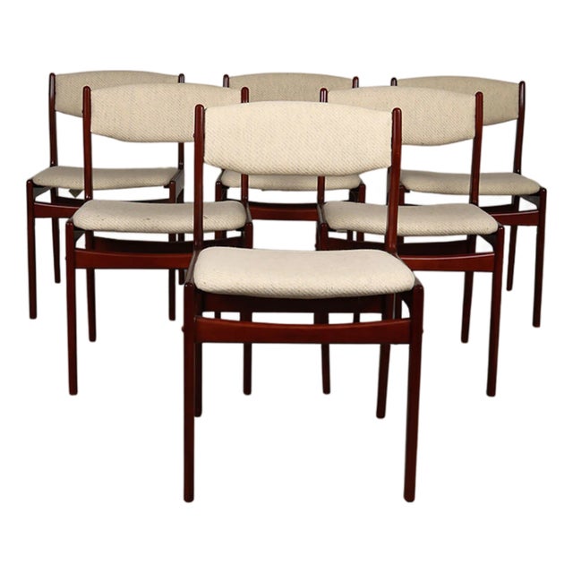 Mid Century Sculptural Rosewood Dining Chairs For Sale