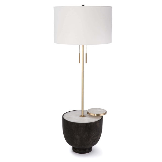 Wood Regina Andrew Theo Floor Lamp in Ebony For Sale - Image 7 of 7