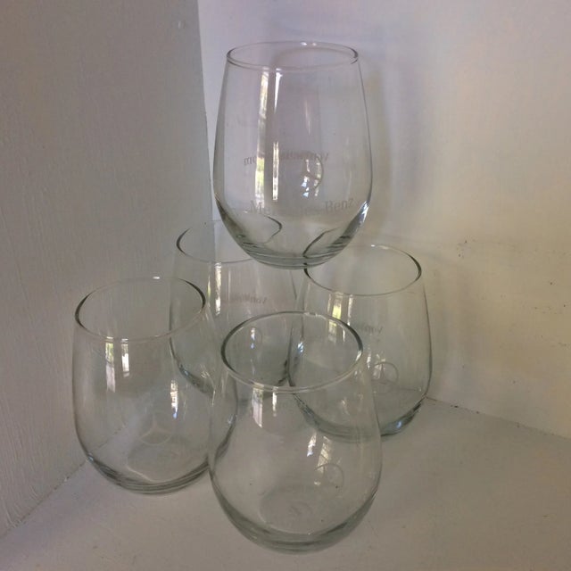 Mercedes Von Housen Wine or Cocktail Glasses - Set of 5 For Sale - Image 9 of 13
