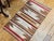 Vintage Native American Navajo Area Rug, Handwoven Wool, Geometric Band Pattern, Ivory, Rust, Purple, Yellow, 2x3 For Sale - Image 12 of 14