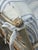 Cream Vintage Persnickety Ladderback Rustic Farmhouse Bench For Sale - Image 8 of 12