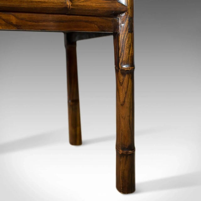 Chinese Late 20th Century Chinese Elm Side Table Elm Cabinet For Sale - Image 3 of 12