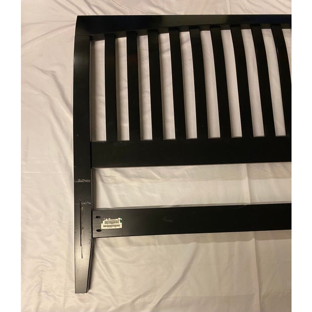 Ethan Allen American Impressions Black Wood Queen Headboard Chairish
