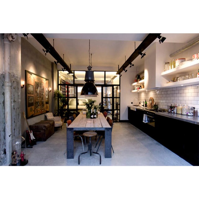 Vintage Type 24 401 Black Enameled Loft Lamp from Elektrosvit For Sale - Image 9 of 11