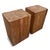 Wood Rustic Modern Solid Teak Block Vintage End / Side Table For Sale - Image 7 of 10