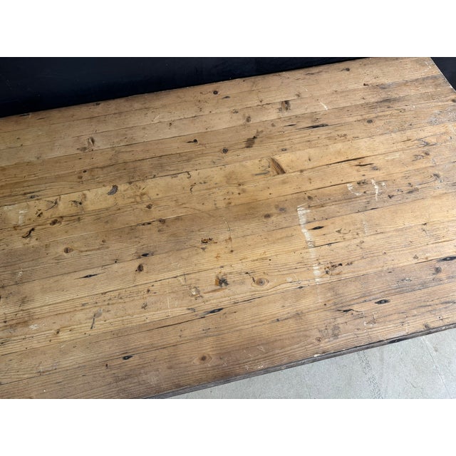Wood French Pine Farmhouse Dining Table, 1890 For Sale - Image 7 of 17
