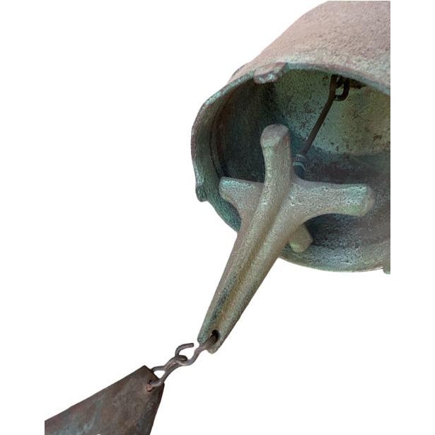 Mid 20th Century Authentic Paolo Soleri Cosanti Bronze Wind Bell With Stamped Maker's Mark For Sale In Phoenix - Image 6 of 9