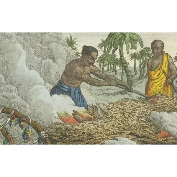 Varin, Hindu Funeral: Cremation of a Brahmin, 1827, Print For Sale - Image 3 of 8