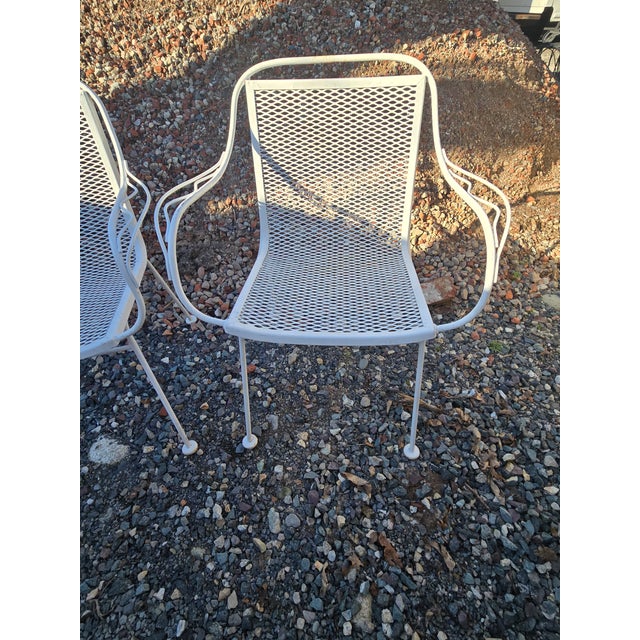 Vintage Woodard Sculptura Style Outdoor Patio Seating For Sale - Image 10 of 12