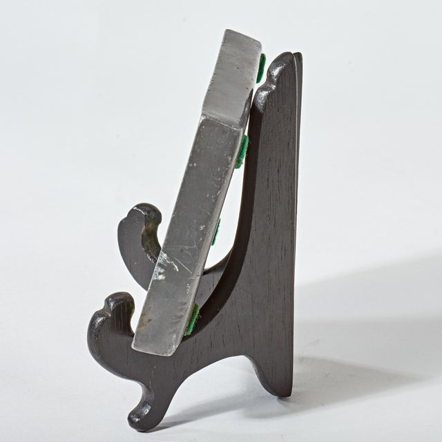 Early 20th Century Vintage Enamel Painting With Display Easel For Sale - Image 5 of 7