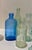 American Antique Apothecary Bottle Lot Cobalt Blue Aqua Clear Drugstore Pharmacy Bottles For Sale - Image 3 of 13