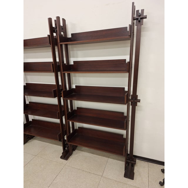 Bookshop Shelves by Marco Comolli for Mobilia, 1950s, Set of 2 For Sale - Image 18 of 18