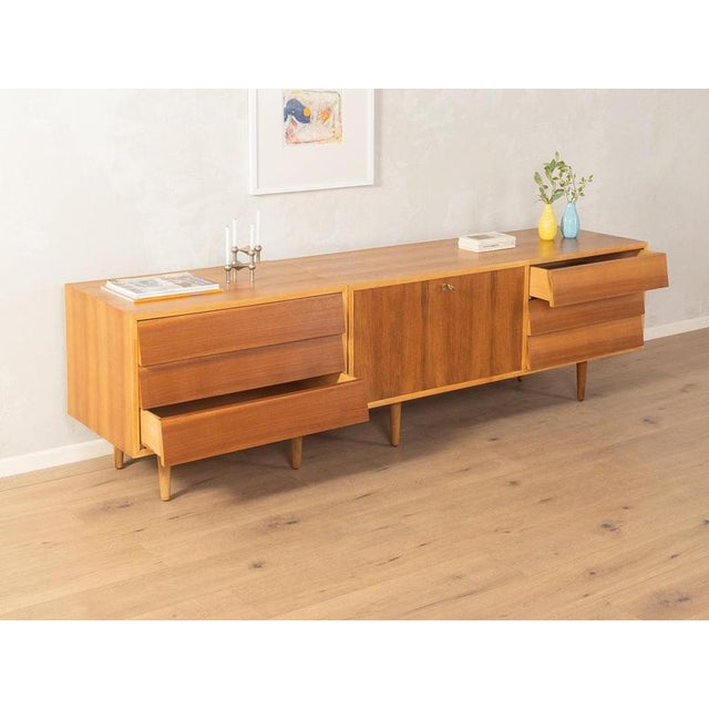 Brown Mid-Century Modern Asymmetrical Desk For Sale - Image 8 of 18