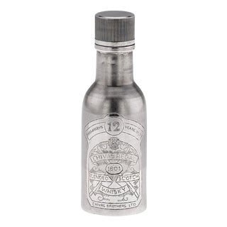 Novelty Silver Miniature Chivas Regal Whisky Bottle, 2000 For Sale