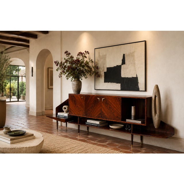 Brazilian Modern Credenza by Giuseppe Scapinelli in Brazilian Rosewood, Brazil, 1950s For Sale - Image 12 of 18