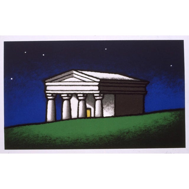 Tino Stefanoni, Tempio, 1997, Colored Screenprint For Sale - Image 4 of 4