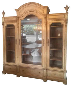 French Pine Bookcase, Early 20th Century