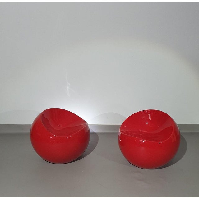 Stone Ball Chairs from Dupont Finn, Set of 2 For Sale - Image 11 of 11