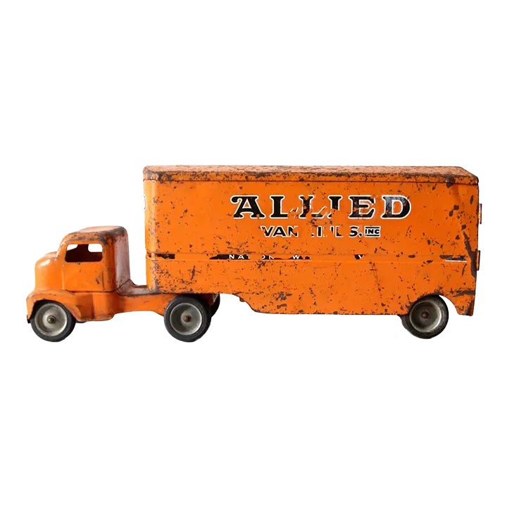 Vintage 1950's Toy Truck Allied Van Lines | Chairish