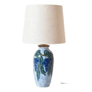 Vintage Ceramic Lamp by Camille Tharaud, 1930s For Sale
