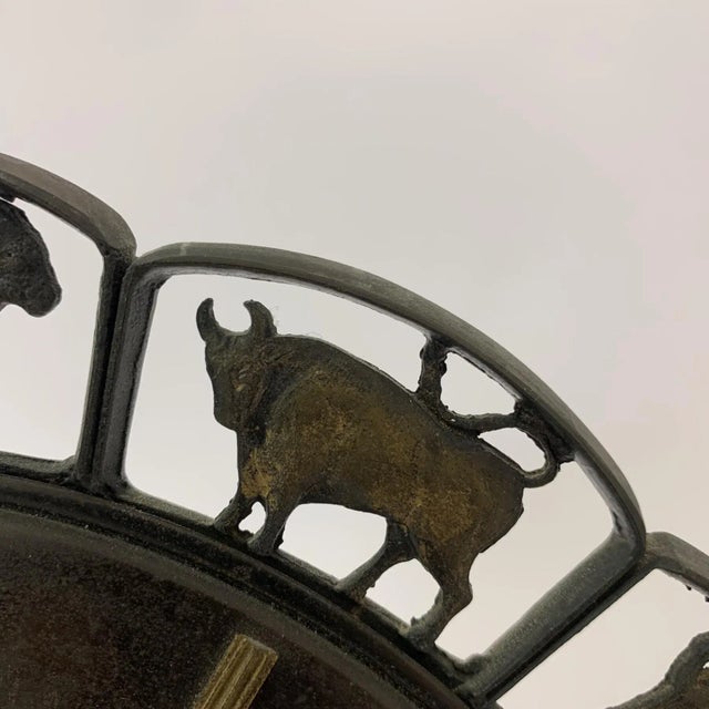 Modernist Zodiac Clock from Junghans, 1970s For Sale - Image 8 of 12
