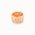 Early 21st Century 925 Solid Silver Cigar Band in Scattered Cubic Zircon Rose Gold Finish- Size 8 For Sale - Image 5 of 9