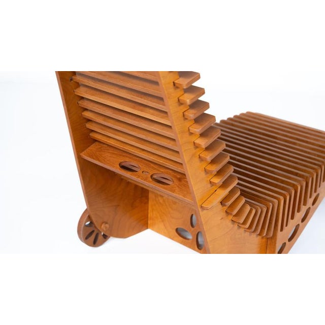 Wood Mid-Century Wooden Lounge Chair, Italy, 1960s For Sale - Image 7 of 14