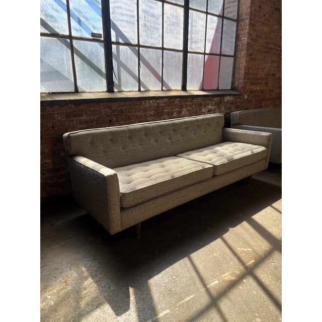 Mid-Century Modern Finn Juhl Rare 'Model 9316' Sofa for Baker in Original Wool Fabric by Knoll, 1950's For Sale - Image 3 of 10