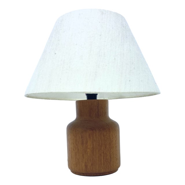 Small Teak Table Lamp from Kirk, Copenhagen, Denmark, 1960s-1970s For Sale