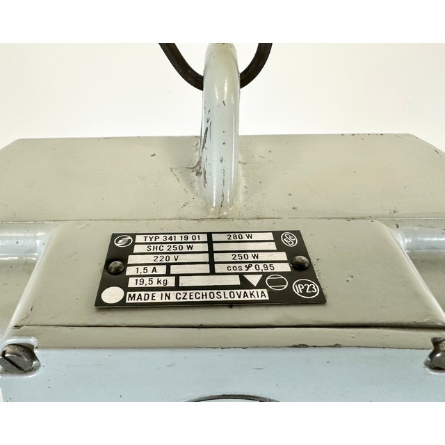 Large Industrial Aluminium Pendant Light from Elektrosvit, 1960s For Sale - Image 10 of 18