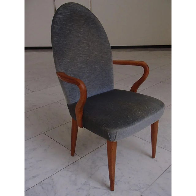 Mid-Century Modern Birch Armchair, 1950s, in Very Good conditions. Designed 1950 to 1959